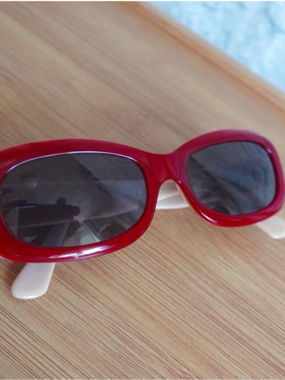 Rare Authentic Chanel 5094 c.838/
87 Red Beige Sunglasses